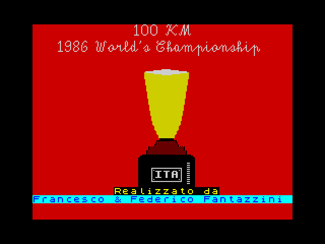 100 Rutinas title screen for ZX Spectrum